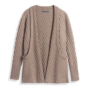 Lawley Cable Knit Open Cardigan
